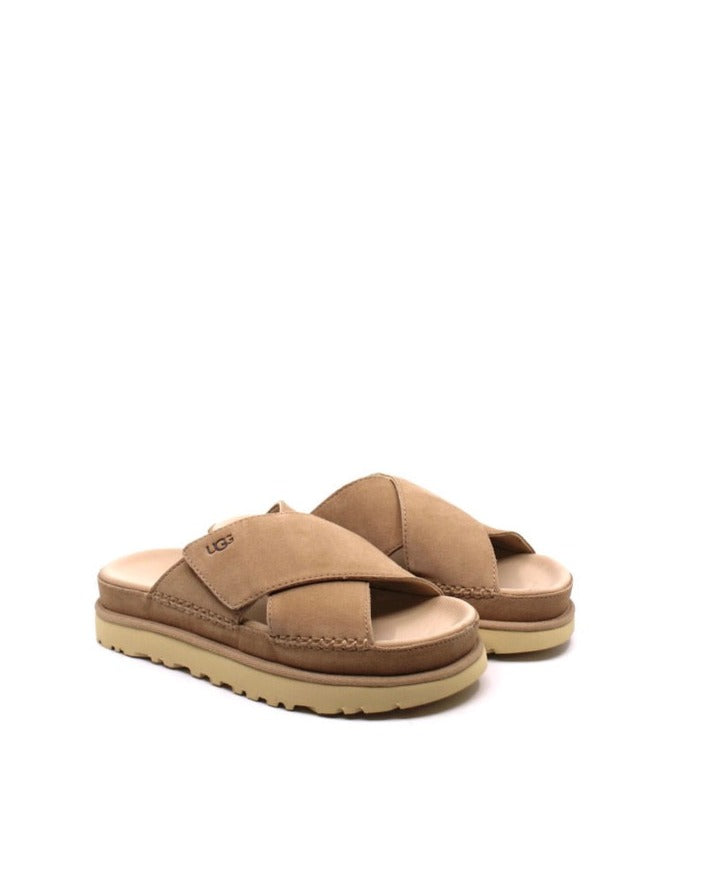 UGG® Goldenstar Cross Slide Driftwood - Dear Lucy