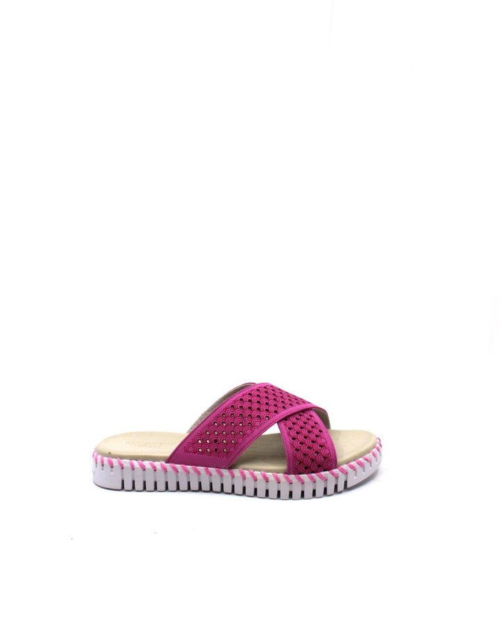 Ilse Jacobsen Tulip 1575 Cross Band Sandal Rose Violet - Dear Lucy