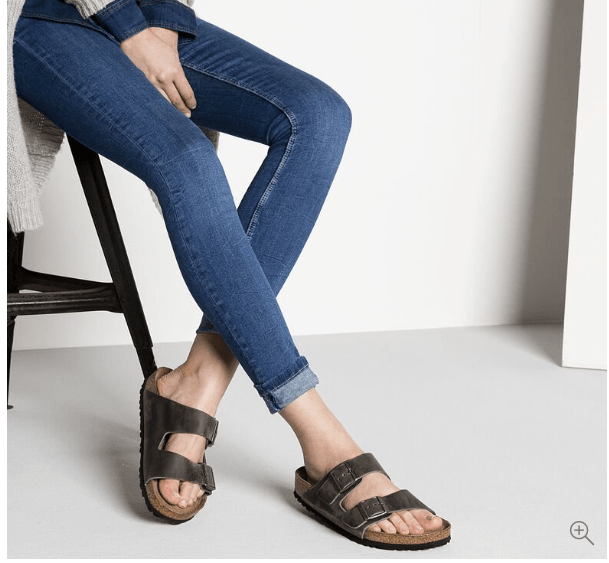 Birkenstock Arizona Iron Leather Soft Footbed - Dear Lucy