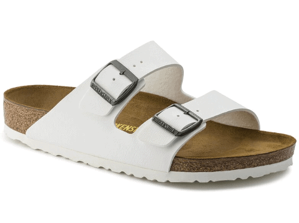 Birkenstock Arizona White Birko-Flor Narrow - Dear Lucy