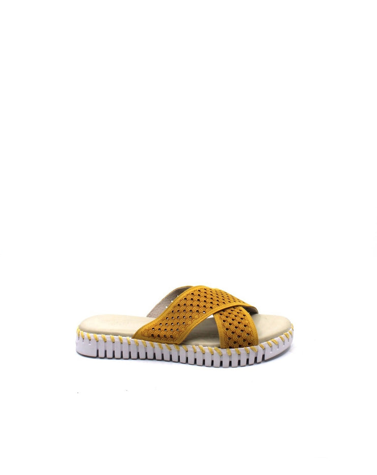 Ilse Jacobsen Tulip 1575 Cross Band Sandal Golden Rod - Dear Lucy