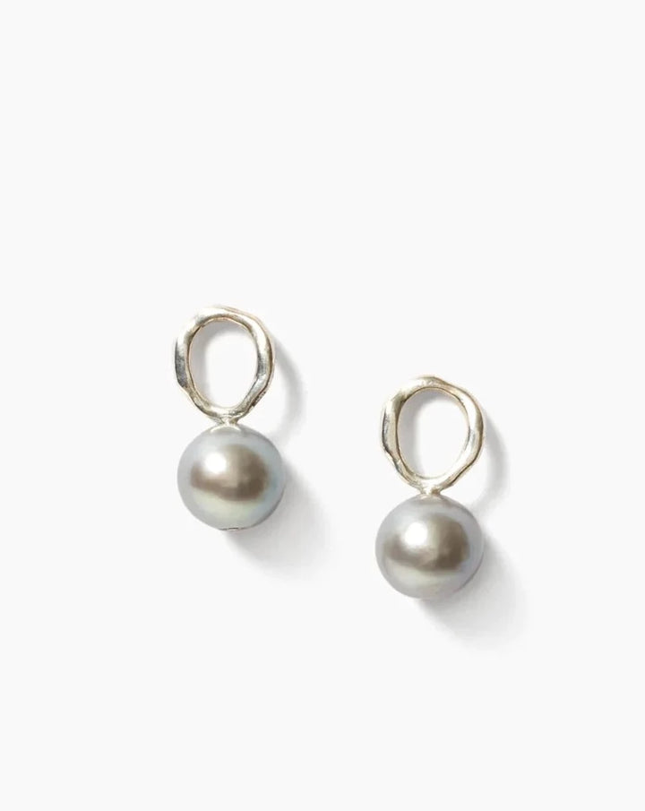 Chan Luu Globe Grey Pearl Earrings - Whim BTQ