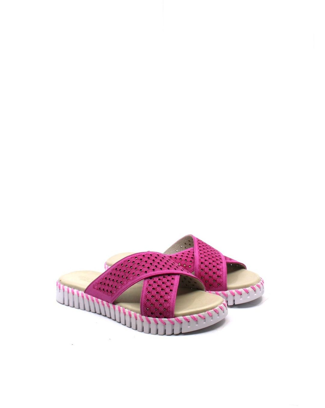 Ilse Jacobsen Tulip 1575 Cross Band Sandal Rose Violet - Dear Lucy