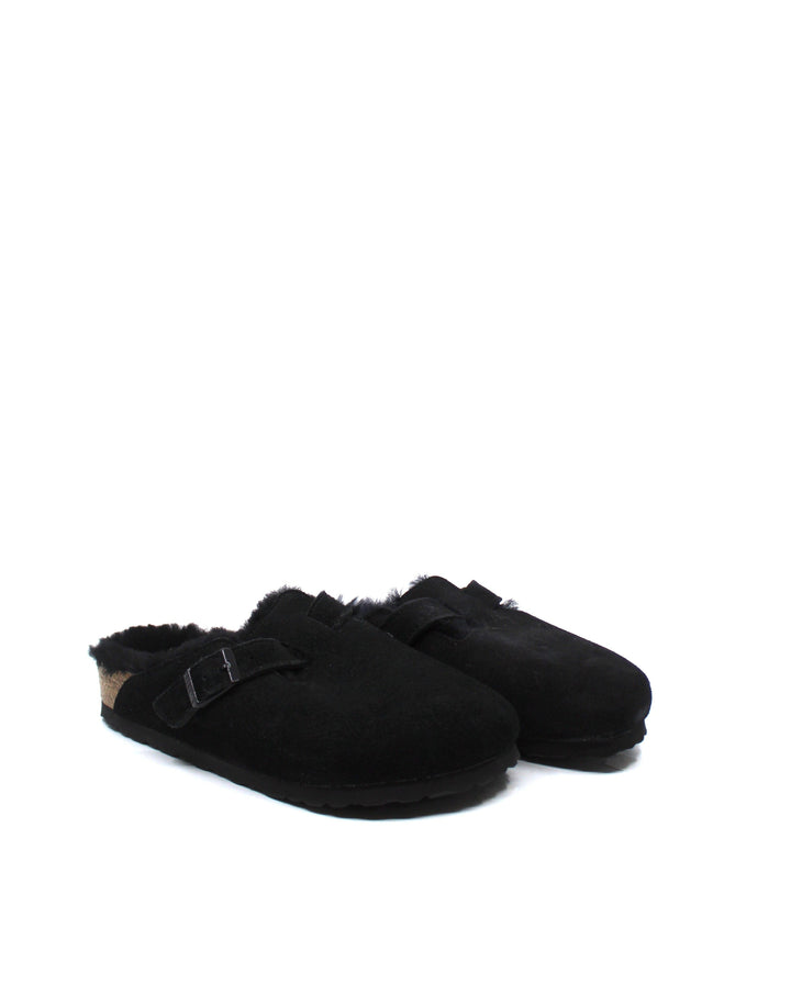 Birkenstock Boston Shearling Black - Dear Lucy