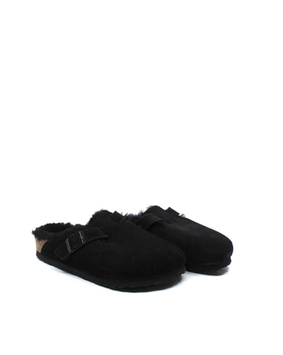 Birkenstock Boston Shearling Black - Dear Lucy