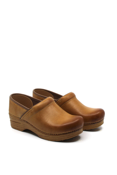 Dansko Professional Clog in Distressed Honey - Dear Lucy