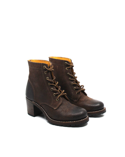 Frye Sabrina 6G Lace Up Dark Brown - Dear Lucy