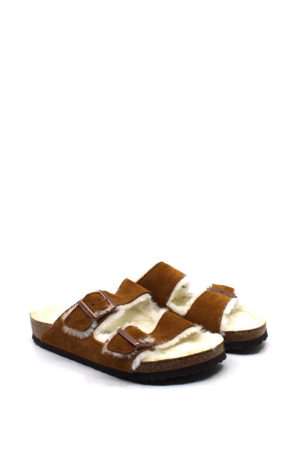 Birkenstock Arizona Shearling Mink - Dear Lucy
