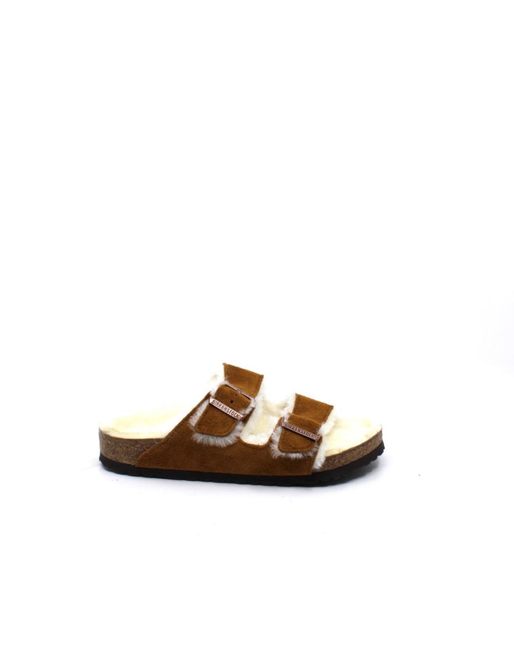 Birkenstock Arizona Shearling Mink - Dear Lucy
