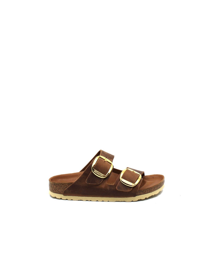 Birkenstock Arizona Big Buckle Cognac Narrow - Dear Lucy