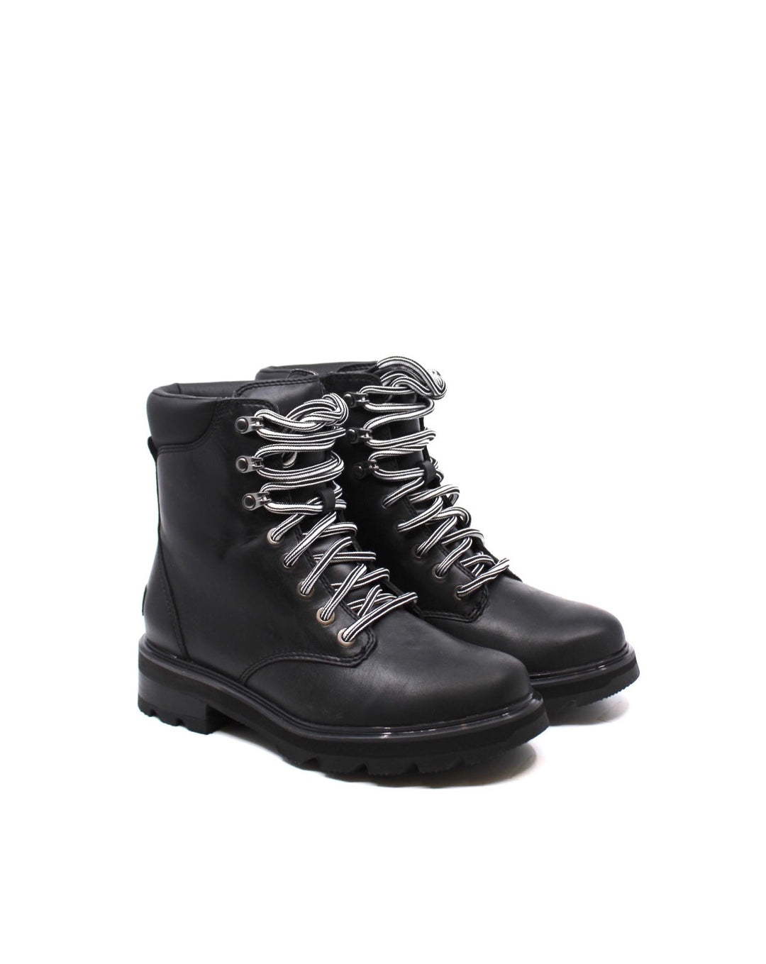 Sorel Lennox Lace STKD Black/Sea Salt - Dear Lucy