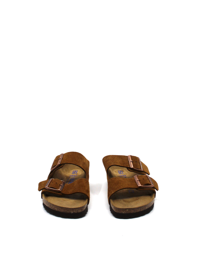 Birkenstock Arizona Mink Suede Narrow Soft Footbed - Dear Lucy