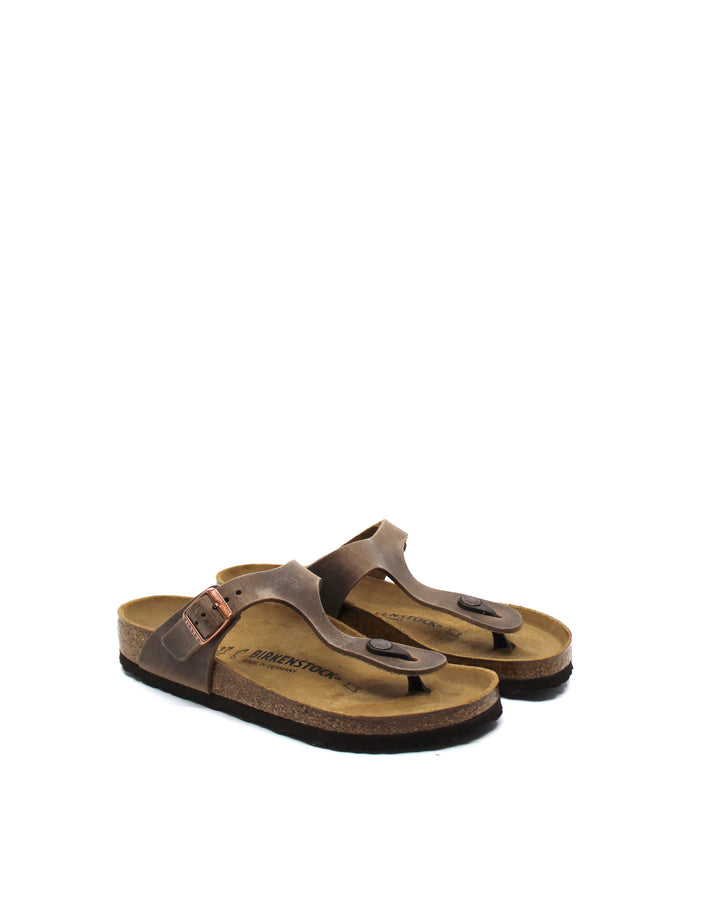 Birkenstock Gizeh Tobacco Leather - Dear Lucy