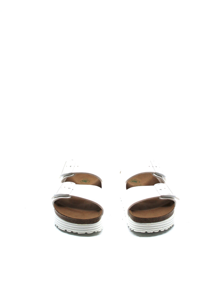 Birkenstock Arizona Platform White Vegan Narrow - Dear Lucy