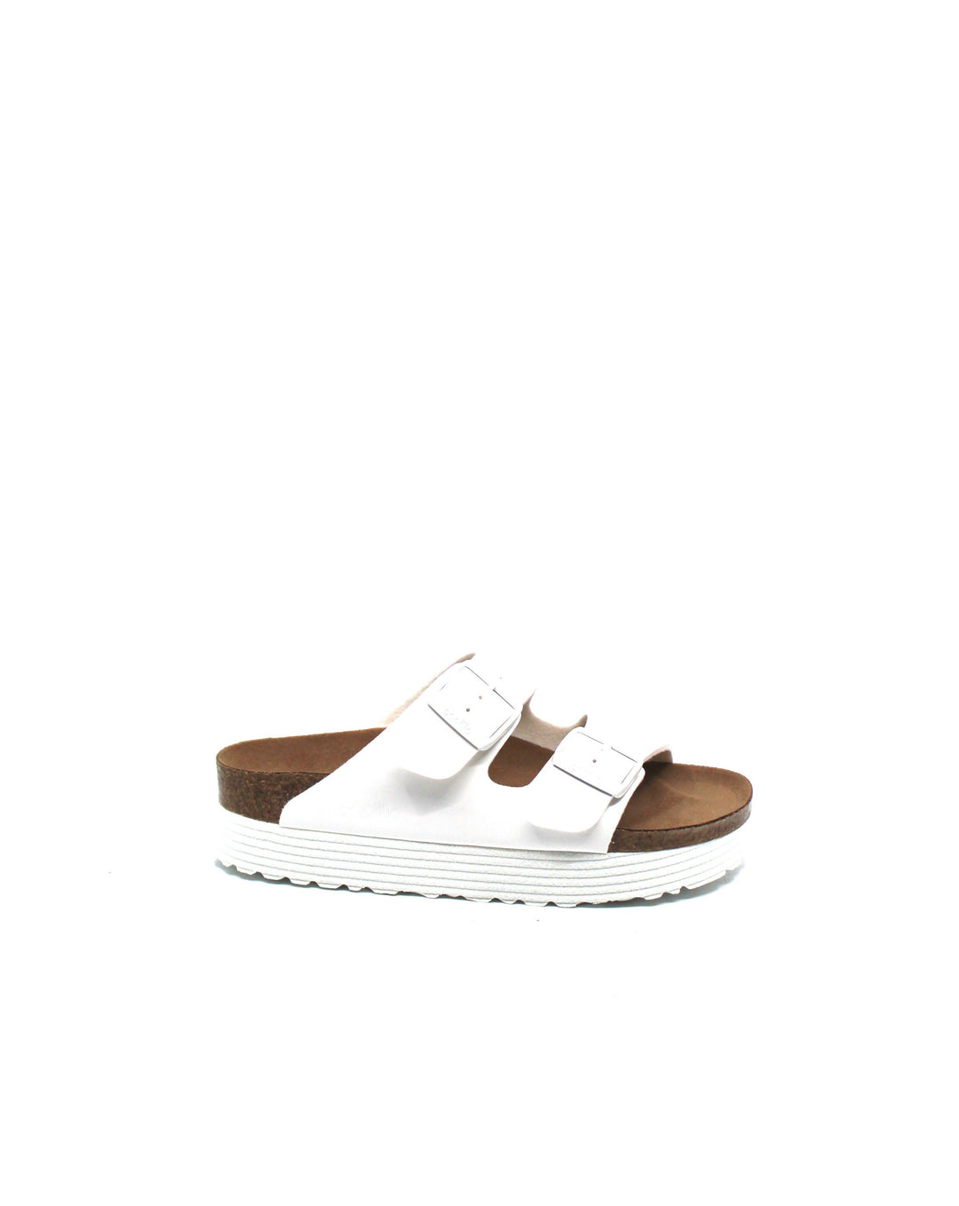 Birkenstock Arizona Platform White Vegan Narrow - Dear Lucy