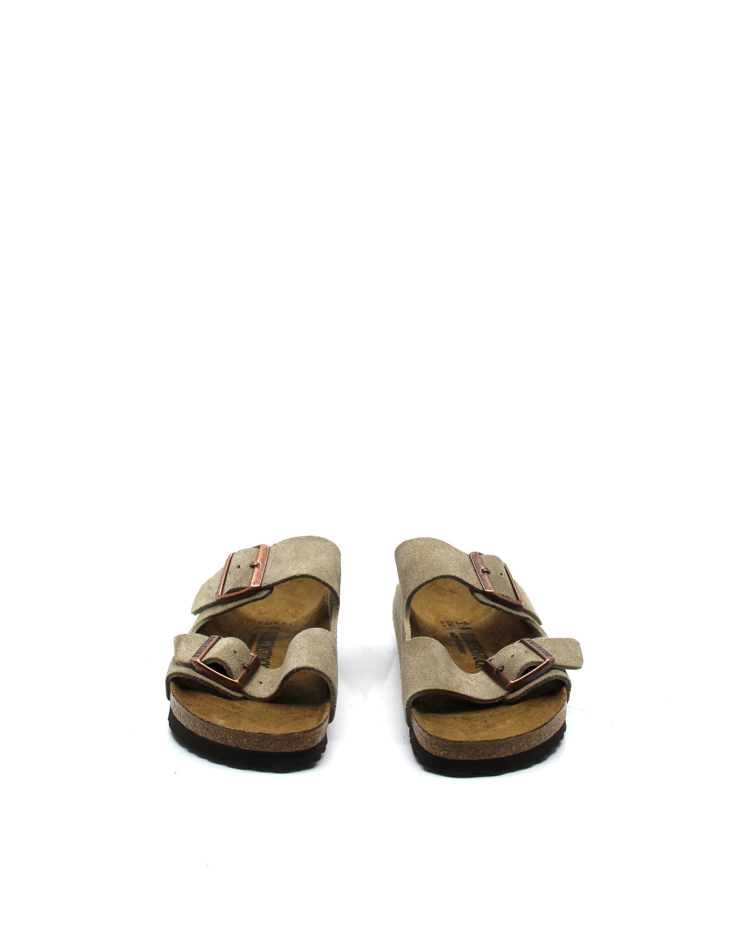 Birkenstock Arizona Taupe Suede Narrow - Dear Lucy