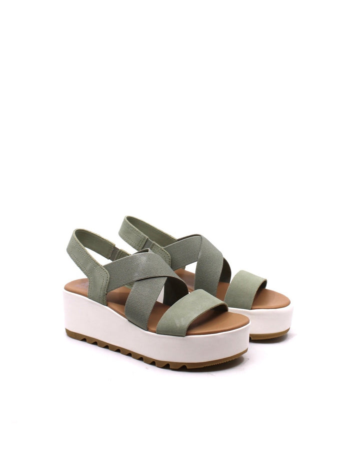 Sorel Cameron Flatform Slingback Safari/Sea Salt - Dear Lucy