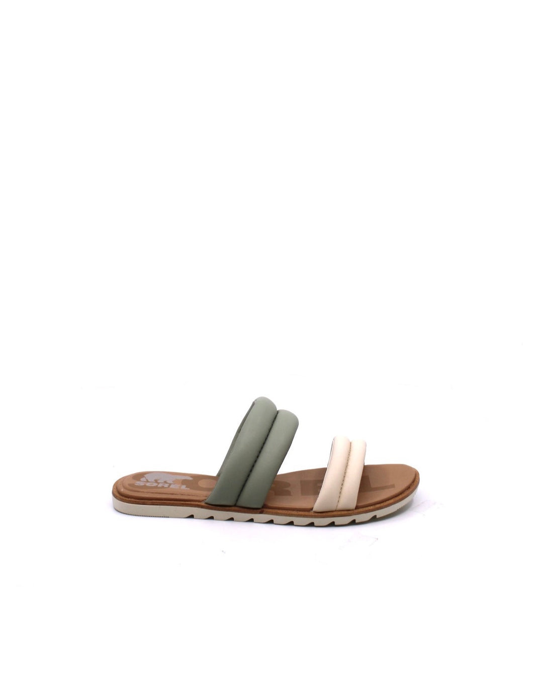 Sorel Ella II Puff Slide Safari/Chalk - Dear Lucy