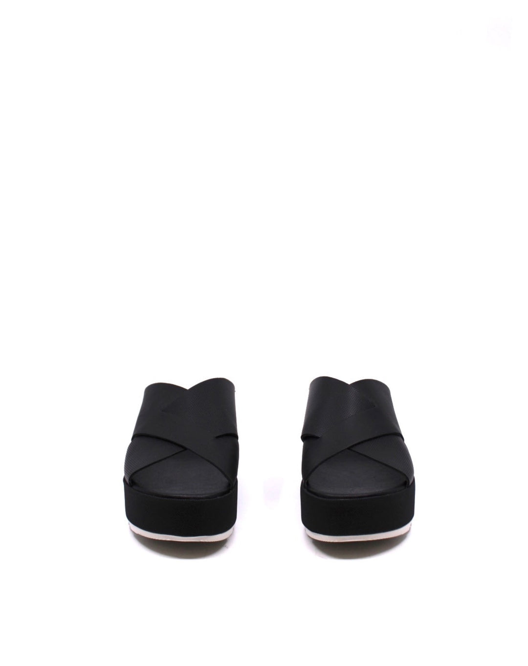 Sorel Cameron Flatform Mule Black/Sea Salt - Dear Lucy