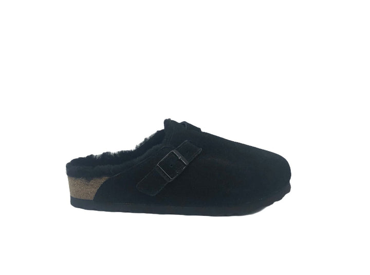 Birkenstock Boston Shearling Black - Dear Lucy