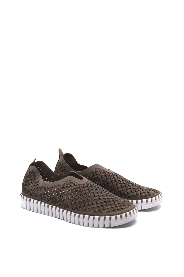Ilse Jacobsen Tulip 139 Falcon - Dear Lucy
Features a perforated design, flexible sole, and easy slip-on style with a rubber sole and flexible leather upper in falcon.