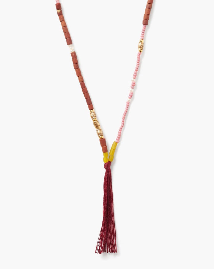Chan Luu Brown Mix Fringe Necklace - Whim BTQ