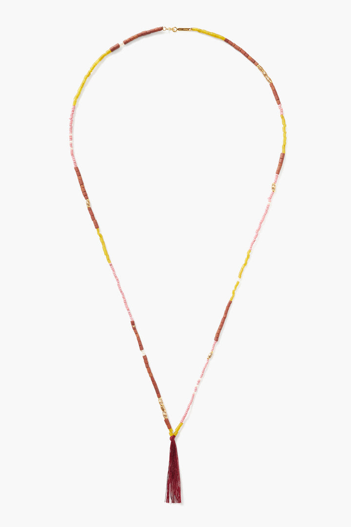 Chan Luu Brown Mix Fringe Necklace - Whim BTQ