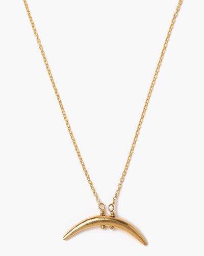 Chan Luu Yellow Gold Petite Horn Necklace - Whim BTQ