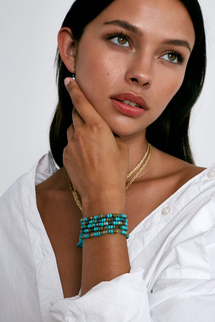 Chan Luu Naked Wrap In Turquoise - Dear Lucy