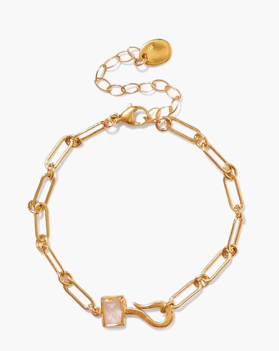 Chan Luu Bezel Wrapped Moonstone Bracelet - Dear Lucy