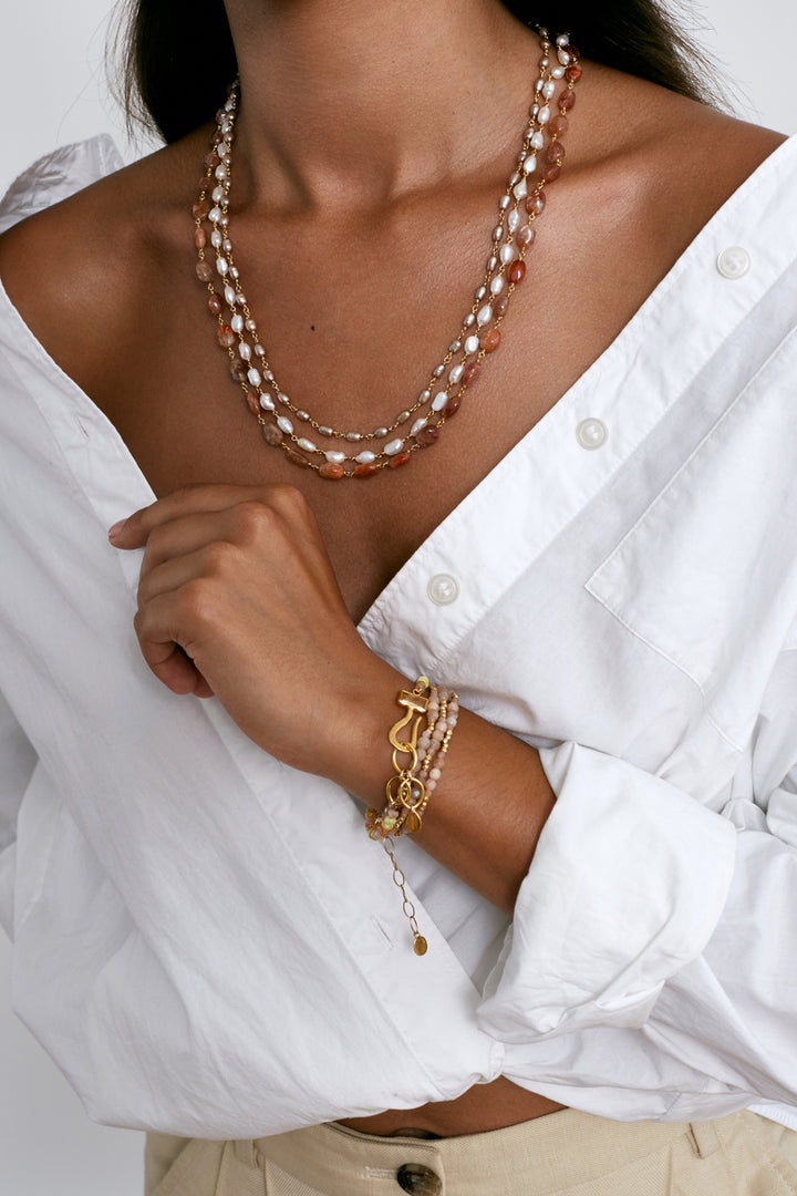 Chan Luu Odysey Hook Bracelet Citrine - Dear Lucy