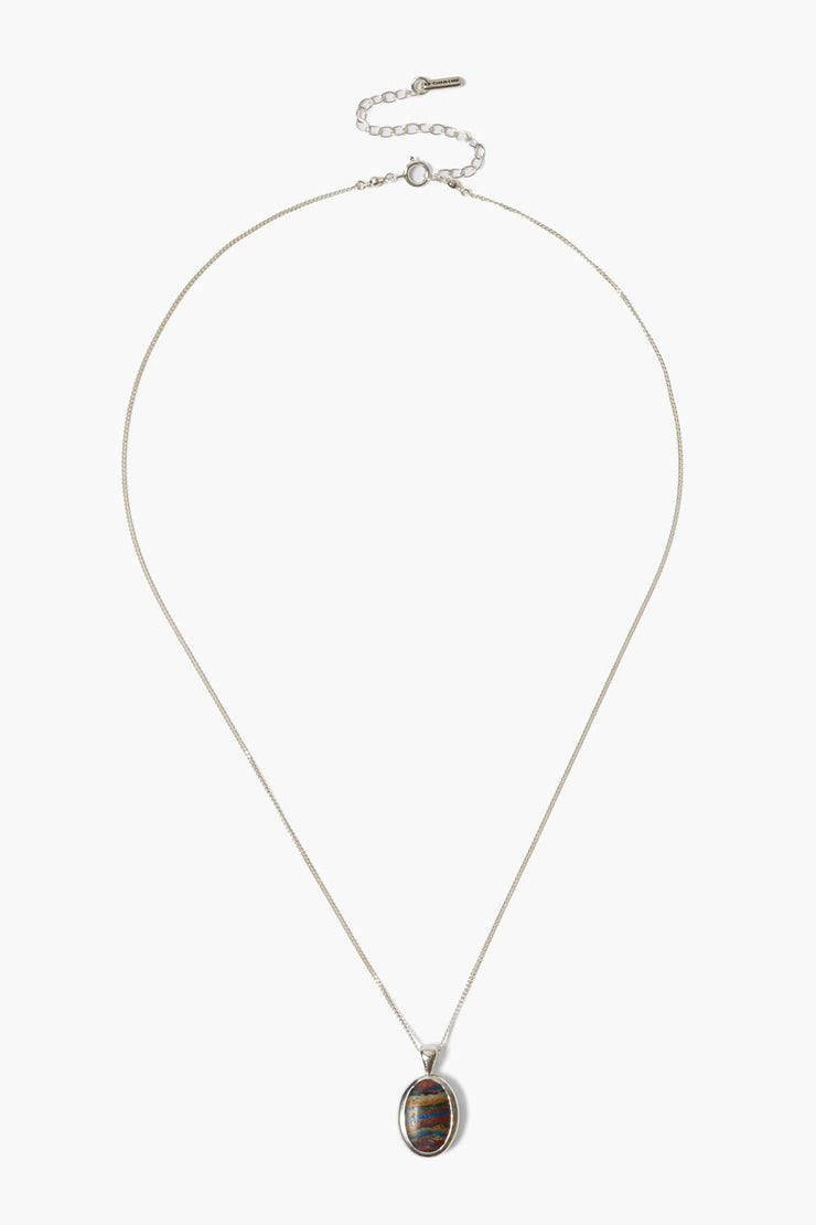 Chan Luu Sardinia Pendant Neckalce Rainbow Calsilica - Dear Lucy