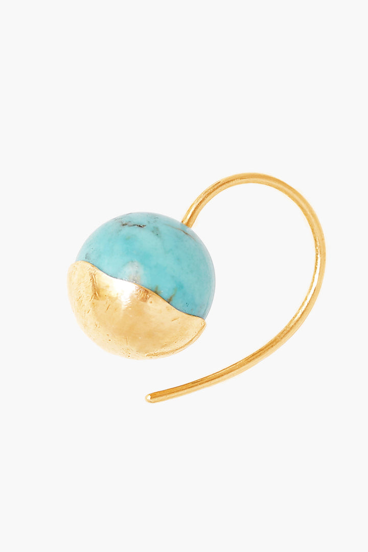 Chan Luu Capped Drop Earring in Turquoise - Dear Lucy