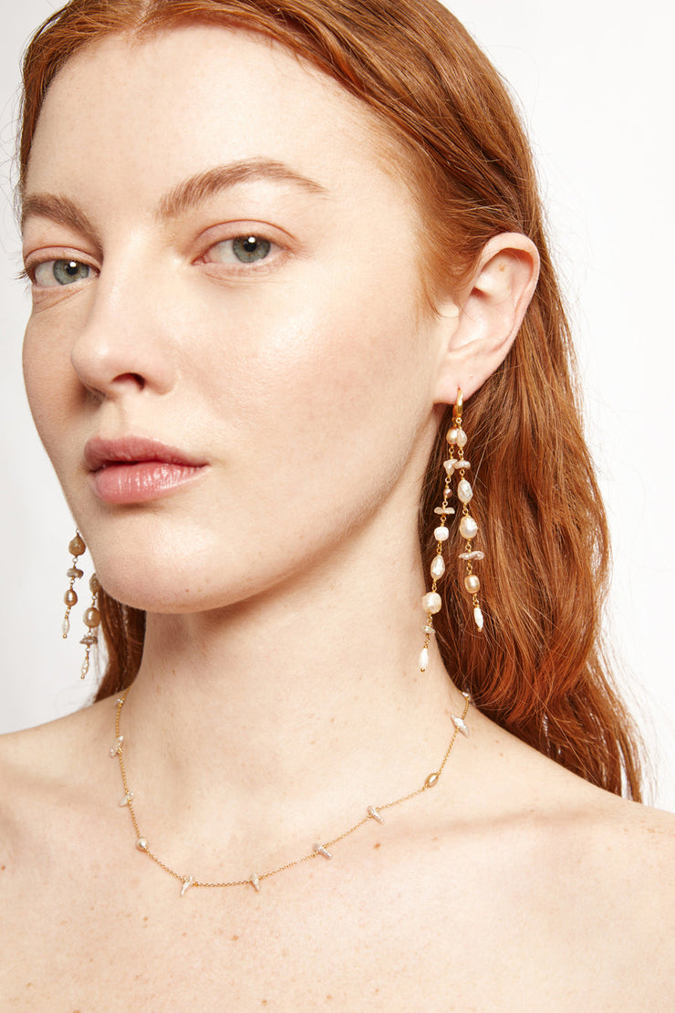 Chan Luu Bali Waterfall Earrings in Champagne Mix - Dear Lucy
