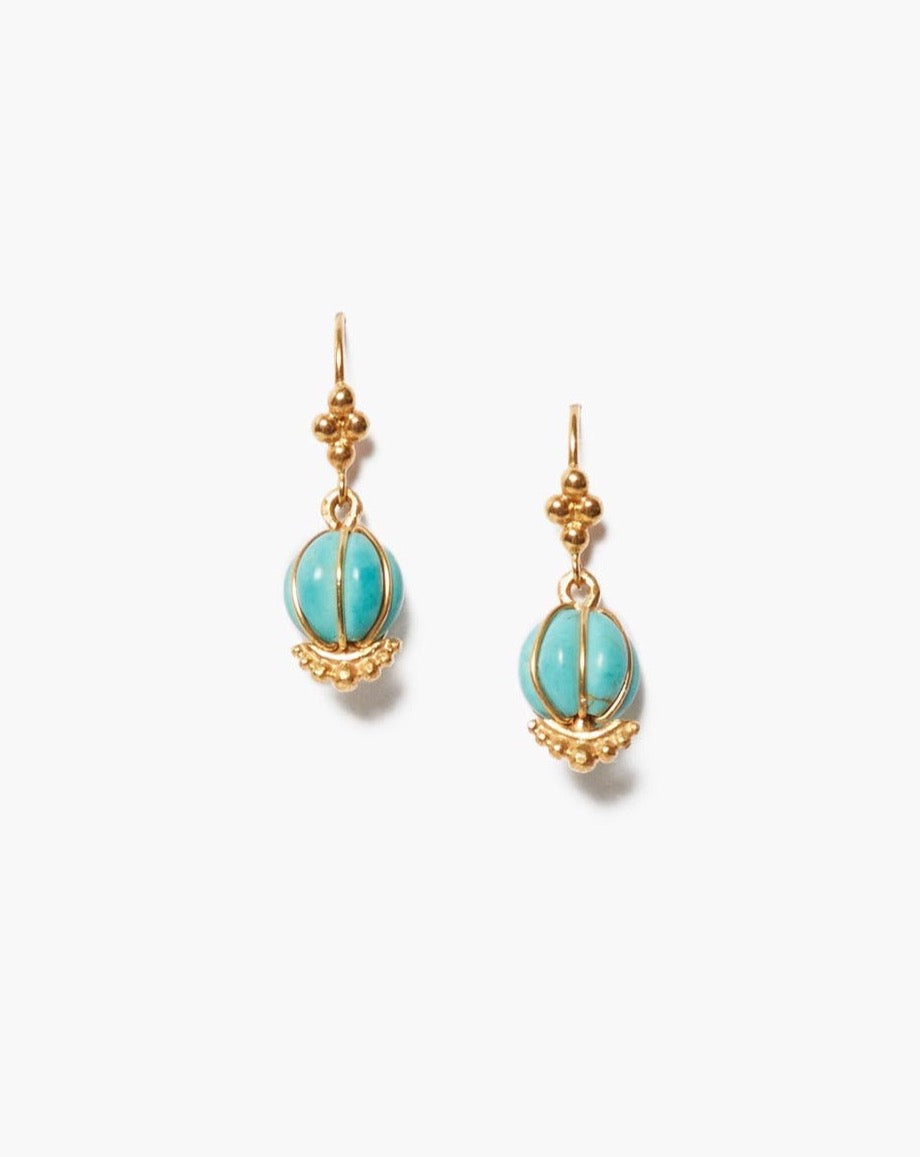 Chan Luu Balloon Earrings in Turquoise - Dear Lucy