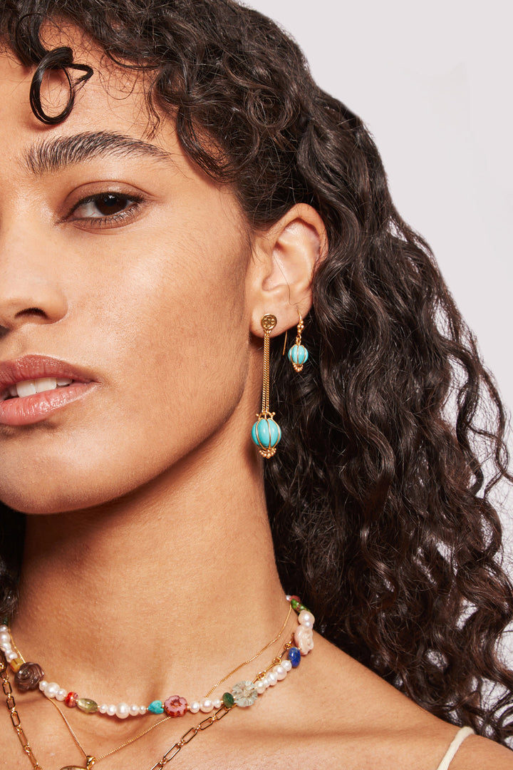Chan Luu Balloon Earrings in Turquoise - Dear Lucy