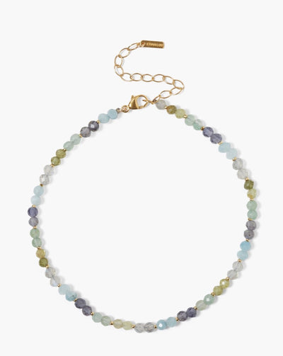 Chan Luu Semi Precious Stone Anklet in Green Mix - Whim BTQ