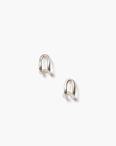Chan Luu Arc Huggies in Silver - Dear Lucy