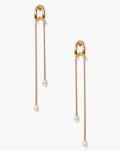 Chan Luu Arc Pearl Drop Earrings - Dear Lucy