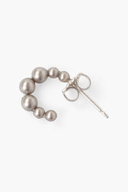 Chan Luu Petite Platinum Pearl Holly Hoop Earrings - Whim BTQ