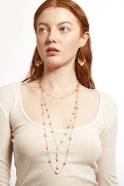 Chan Luu Willow Short Necklace Grey Mix - Dear Lucy