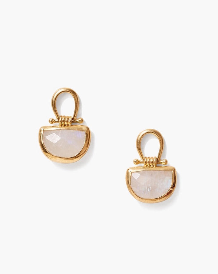 Chan Luu Luna Stud Earrings in Moonstone - Dear Lucy