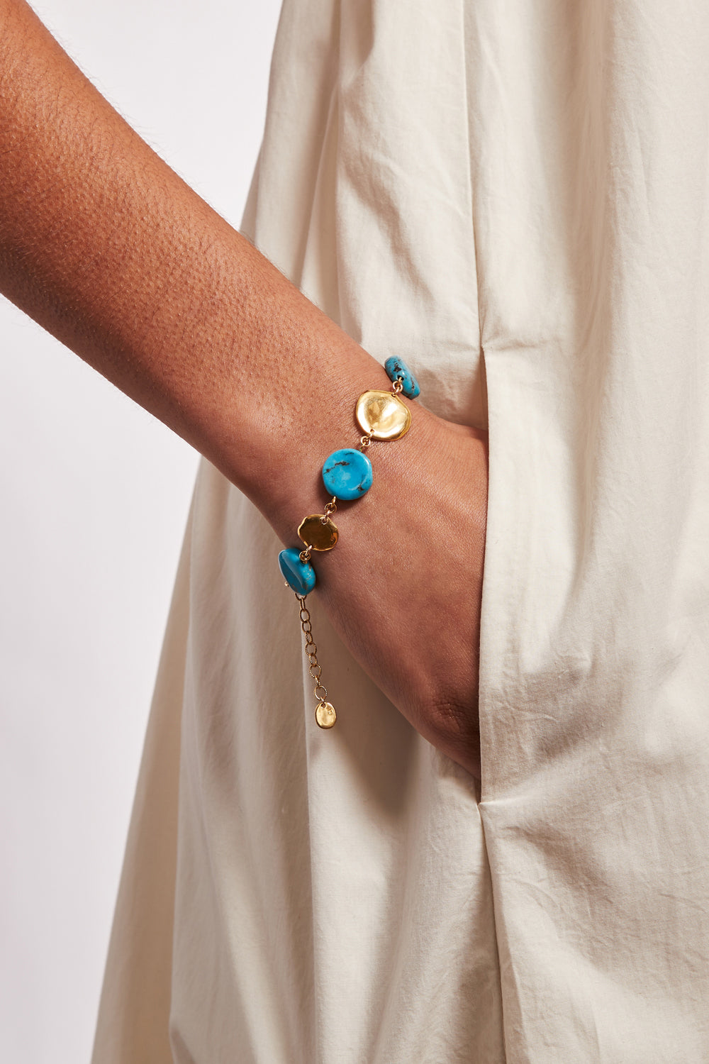 Chan Luu Coin Bracelet Turquoise - Dear Lucy