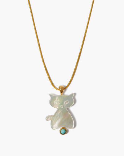 Chan Luu Pearl Cat Necklace - Dear Lucy