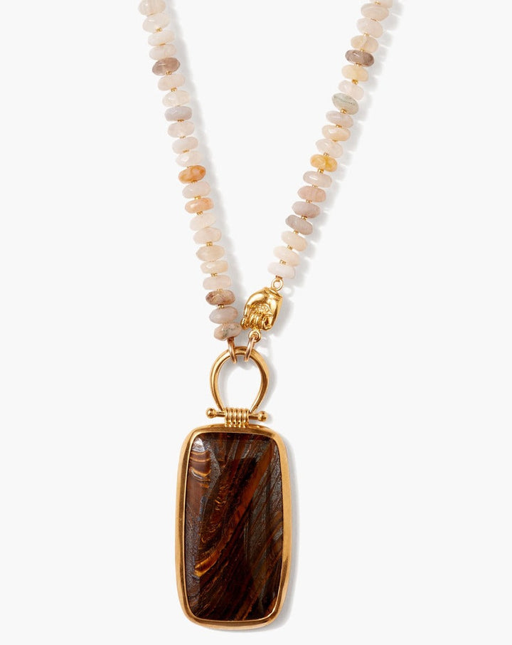 Chan Luu Leon Pendent Necklace in African Opal - Dear Lucy