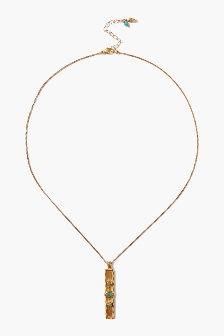 Chan Luu Bezel Wrapped Turquoise Marquise Pendant - Dear Lucy